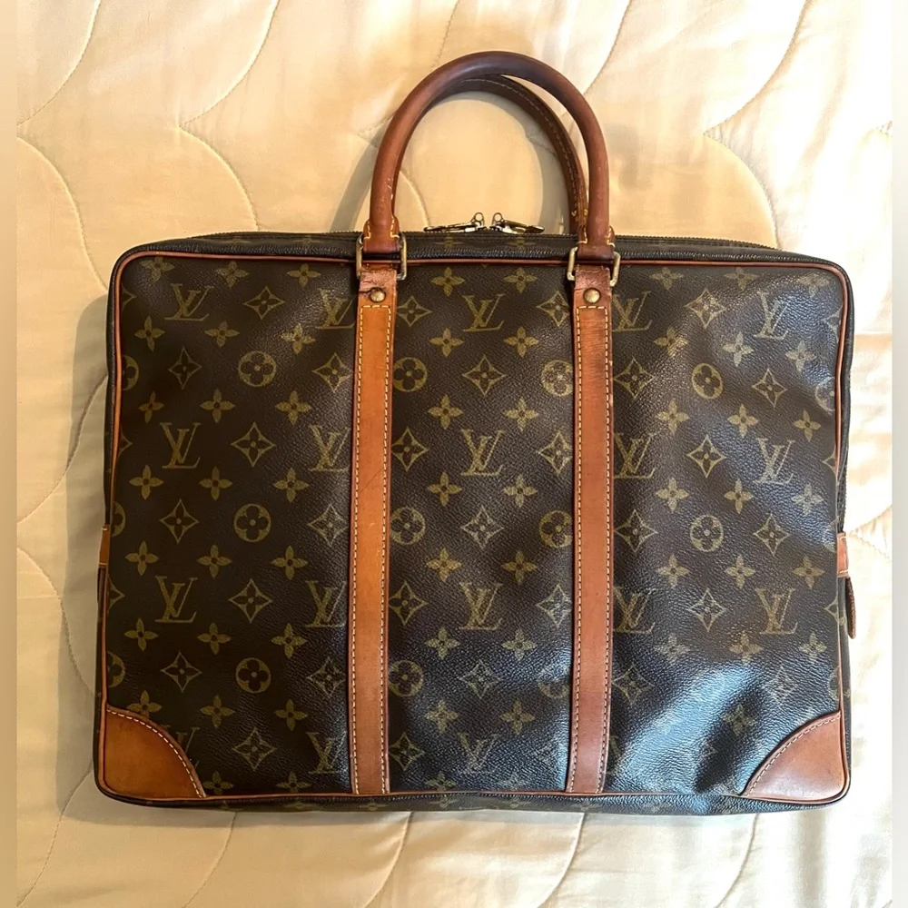 Louis Vuitton Porte Documents Voyage Monogram Briefcase Authentic - Picture 2 of 16